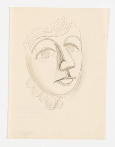 Portret córki artysty, Dorte Lundstrøm, w trzech czwartych profil po prawej autorstwa Vilhelm Lundstrøm