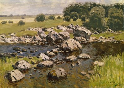 Krajobraz z kamieniami, c. 1910 autorstwa Vilhelms Purvitis