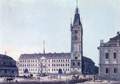 Nowy Ratusz, ok.1830 autorstwa Vincenc Morstadt