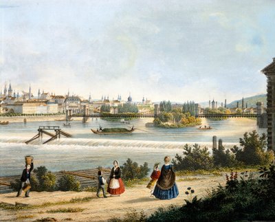 Praga nad Mołdawą (Wełtawą), Vincent Morstadt, Czechy autorstwa Vincenc Morstadt