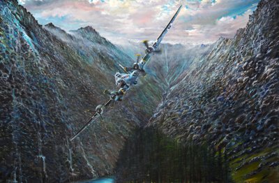 B-17G szwajcarskie lądowanie „Virginia Lee II”, 2021 autorstwa Vincent Alexander Booth