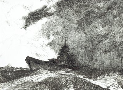 Bismarck z burzy, 2002 autorstwa Vincent Alexander Booth