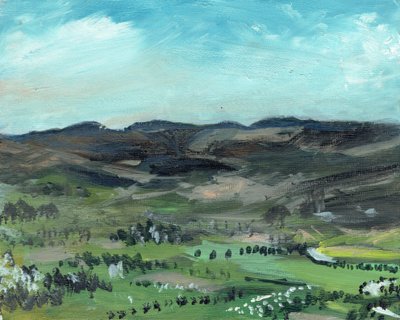 Cairngorms z Creag Dhubh, 2006, (akryl na płótnie) autorstwa Vincent Alexander Booth