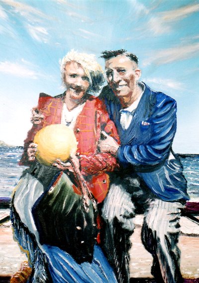 Babcia i Dziadek z balem nad morzem, 2017 autorstwa Vincent Alexander Booth