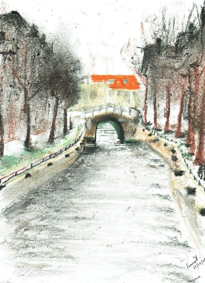 Holandia, widok na kanał, 2005 autorstwa Vincent Alexander Booth