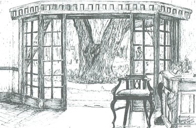Recepcja w hotelu nad jeziorem Naivasha, Kenia, 2006 autorstwa Vincent Alexander Booth