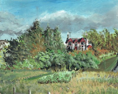 Dom na wyżynach, Creag Dhubh, 2006, (akryl na płótnie) autorstwa Vincent Alexander Booth