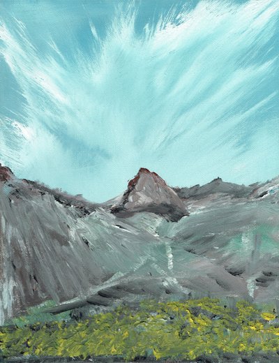 Lakeland Hills, 2010, (akryl na płótnie) autorstwa Vincent Alexander Booth