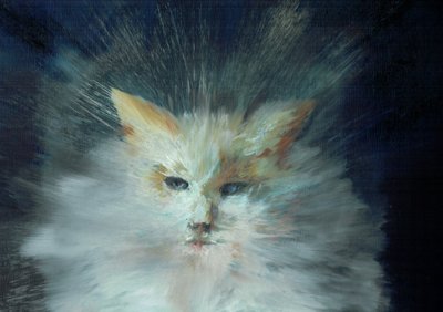 Monty puchacz, 2015, (olej na płótnie) autorstwa Vincent Alexander Booth