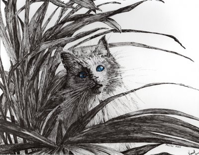 Zakład Monty, 2015, (tusz na papierze) autorstwa Vincent Alexander Booth