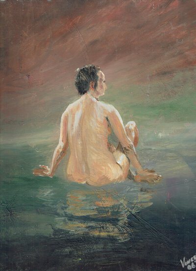 Naga, 2006, (akryl na płótnie) autorstwa Vincent Alexander Booth