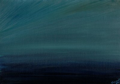 Zmierzch oceanu, 2017, (olej na płótnie) autorstwa Vincent Alexander Booth