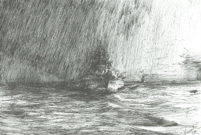 Tirpitz na wodach Arktyki 1943, 2009 autorstwa Vincent Alexander Booth
