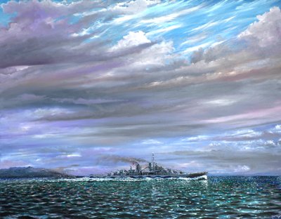USS Juneau Guadalcanal 1942, 2019 autorstwa Vincent Alexander Booth