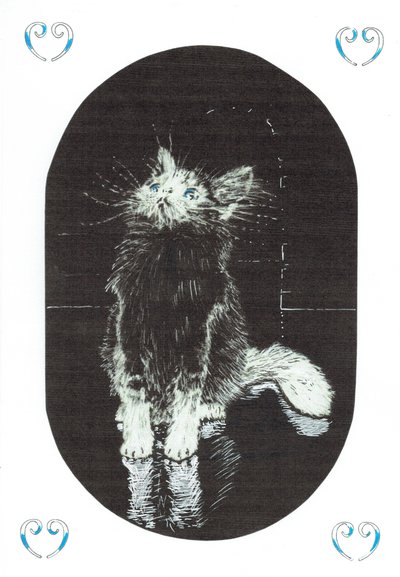 str.1, Zamek w lesie Findhorn, 2006, (tusz na papierze) autorstwa Vincent Alexander Booth