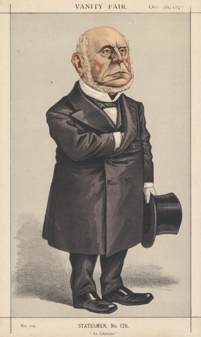 Vanity Fair: Statesman, nr 126 Arbiter, 1872. autorstwa Vincent Brooks Day and Son