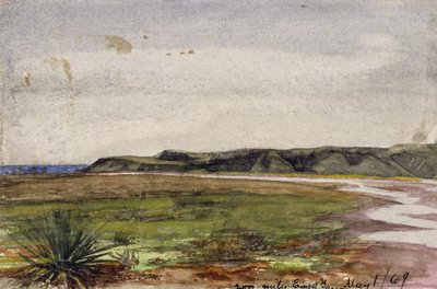 Dwieście mil na wschód od Bascom, 1 maja 1869 r. (akwarela na papierze) autorstwa Vincent Colyer
