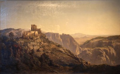 Panoramiczny widok na wzgórza z Château d