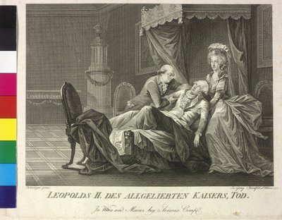 Śmierć cesarza Leopolda II autorstwa Vincent George Kininger