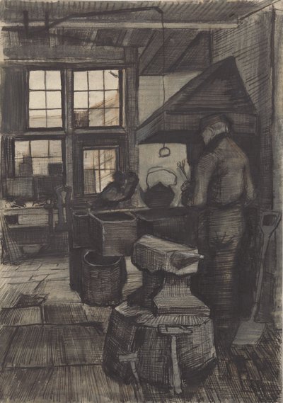 Kuźnia, 1882. autorstwa Vincent van Gogh
