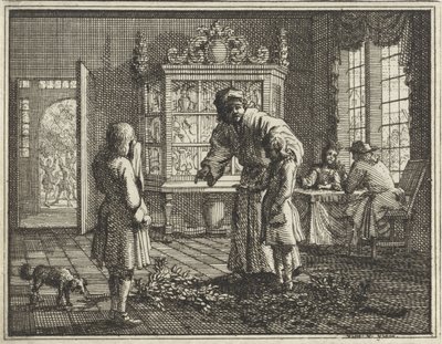 Ojciec gani swoje dzieci autorstwa Vincent Laurensz. van der Vinne (II)