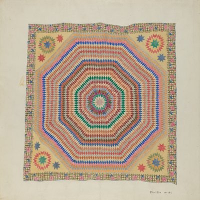 Patchworkowa kołdra autorstwa Vincent P. Rosel