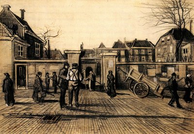 1882, Wejście do Stadsbank van Lening w Hadze. Vincent van Gogh autorstwa Vincent van Gogh