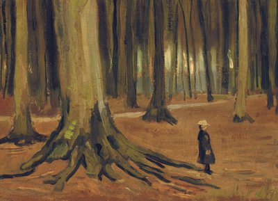 Dziewczyna w lesie, 1882 autorstwa Vincent van Gogh