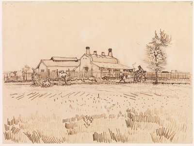 Fabryka płytek, 1888 autorstwa Vincent van Gogh