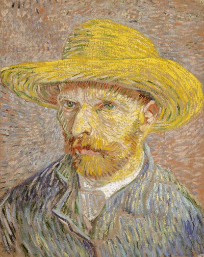 Autoportret w słomkowym kapeluszu autorstwa Vincent van Gogh
