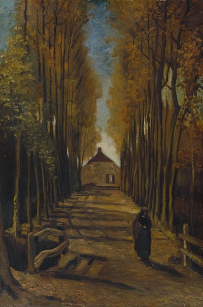 Aleja topoli jesienią autorstwa Vincent van Gogh