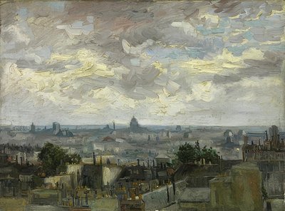 Widok na Paryż. 1886 autorstwa Vincent van Gogh