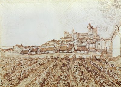 Widok Saintes-Maries autorstwa Vincent van Gogh