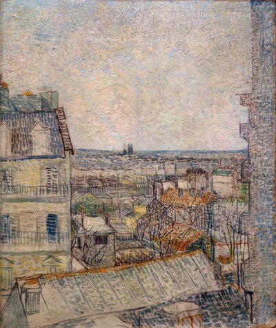 Widok z okna mieszkania na Rue Lepic autorstwa Vincent van Gogh