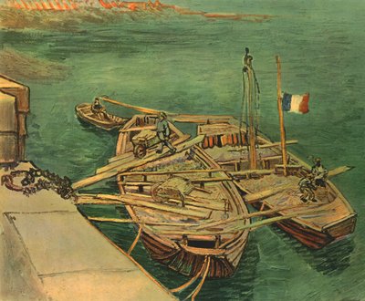 Łodzie na Rodanie, sierpień 1888, 1947. autorstwa Vincent van Gogh