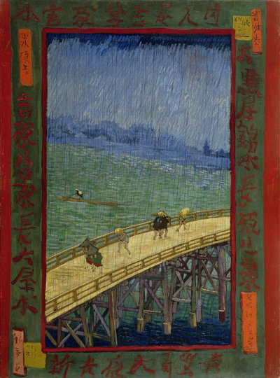 Most w deszczu (według Hiroshige’a) autorstwa Vincent van Gogh