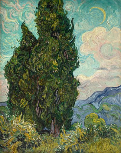 Cyprysy autorstwa Vincent van Gogh