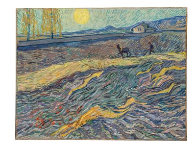 Rolnik na polu, 1889 autorstwa Vincent van Gogh