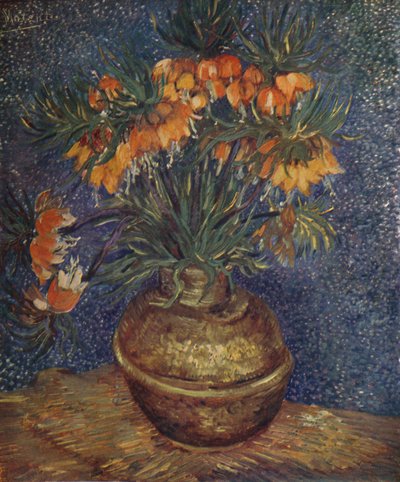 Kwiaty w mosiężnym wazonie, 1887, 1923 autorstwa Vincent van Gogh