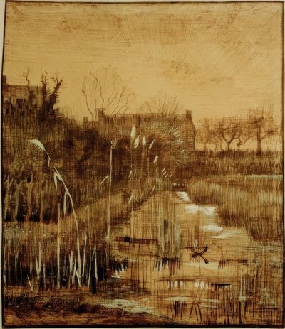 Graben autorstwa Vincent van Gogh