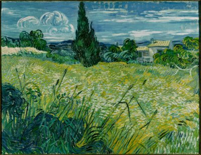 Zielone pole pszenicy z cyprysem autorstwa Vincent van Gogh