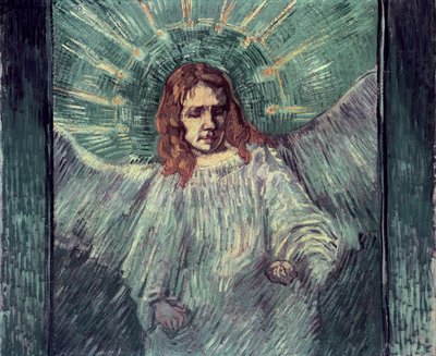 Głowa anioła, według Rembrandta, 1889 autorstwa Vincent van Gogh