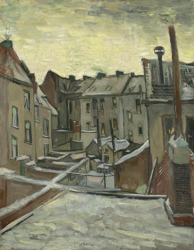 Domy widziane od tyłu autorstwa Vincent van Gogh