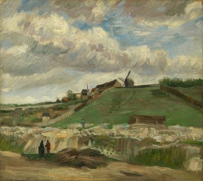 Wzgórze Montmartre z kamieniołomem. Paryż, czerwiec - lipiec 1886 r. autorstwa Vincent van Gogh