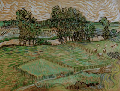 Krajobraz z mostem nad Oise autorstwa Vincent van Gogh