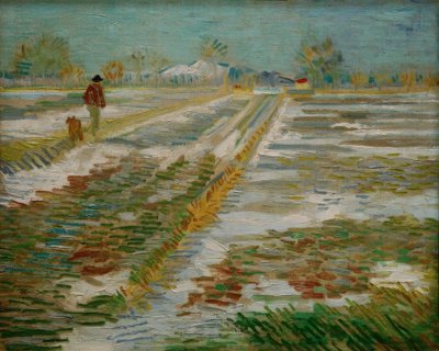 Krajobraz ze śniegiem autorstwa Vincent van Gogh