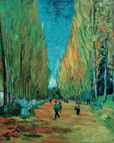Les Alyscamps autorstwa Vincent van Gogh