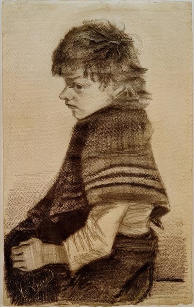 Dziewczyna z szalem autorstwa Vincent van Gogh