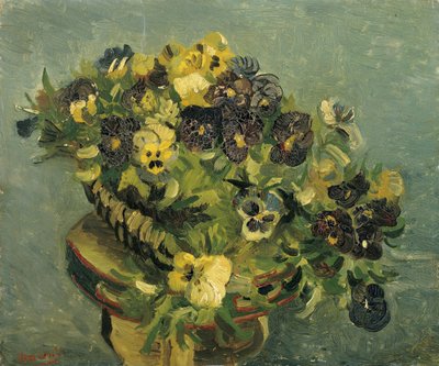 „Kosz bratków” Obraz Vincenta van Gogha (1853-1890) 1886 Przyćmiony 46x55,5 cm cm Muzeum Van Gogha, Amsterdam autorstwa Vincent van Gogh