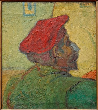 Paul Gauguin (mężczyzna w czerwonej czapce) autorstwa Vincent van Gogh